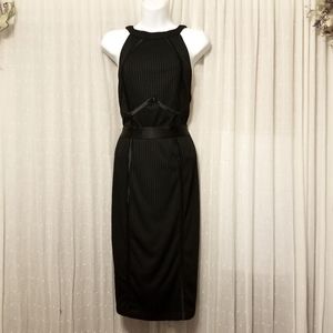 ♥️ NWT Torrid 00 Black Midi Body Con Sexy Dress